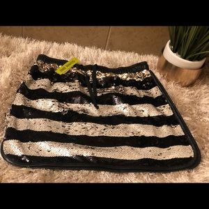 Black and gold sequence  skirt